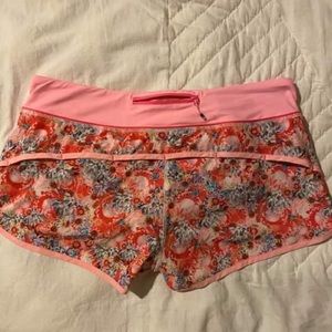 Lululemon pink shorts